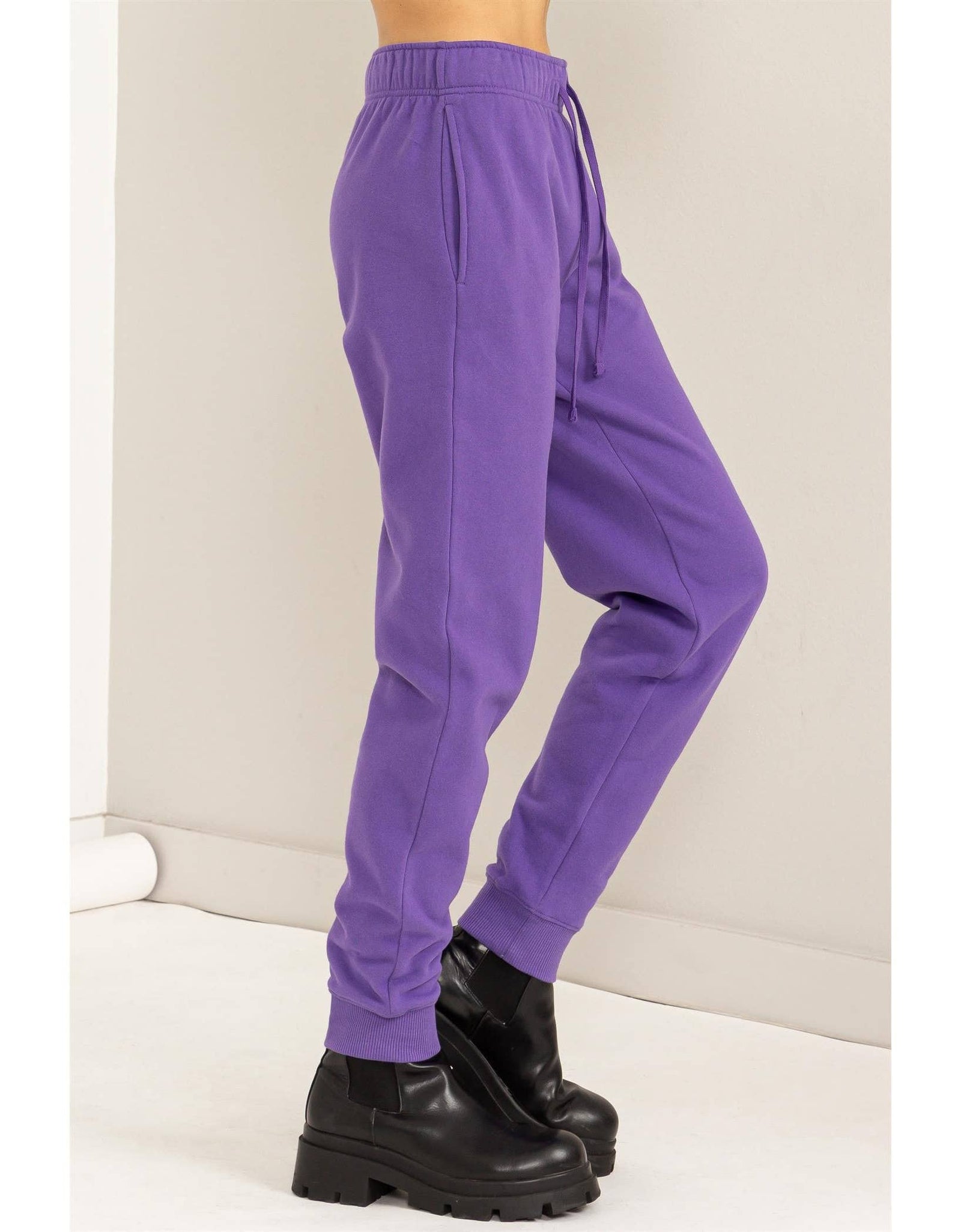 DZ24A332-Mid-rise Drawstring Jogger Pants