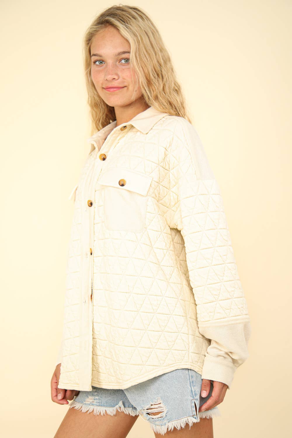 NT11775-Oversized Quilted Cozy Shacket Jacket