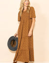 Fall In Love Smocked Flare Maxi Dress