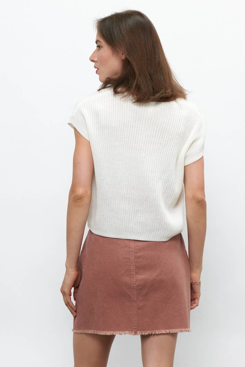 20211-Utility Corduroy Mini Skirt