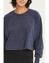 DZ25A138-Raw Hem Cropped Sweatshirt