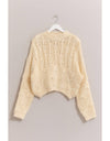 HF24F755-Chunky Cable Knit Sweater