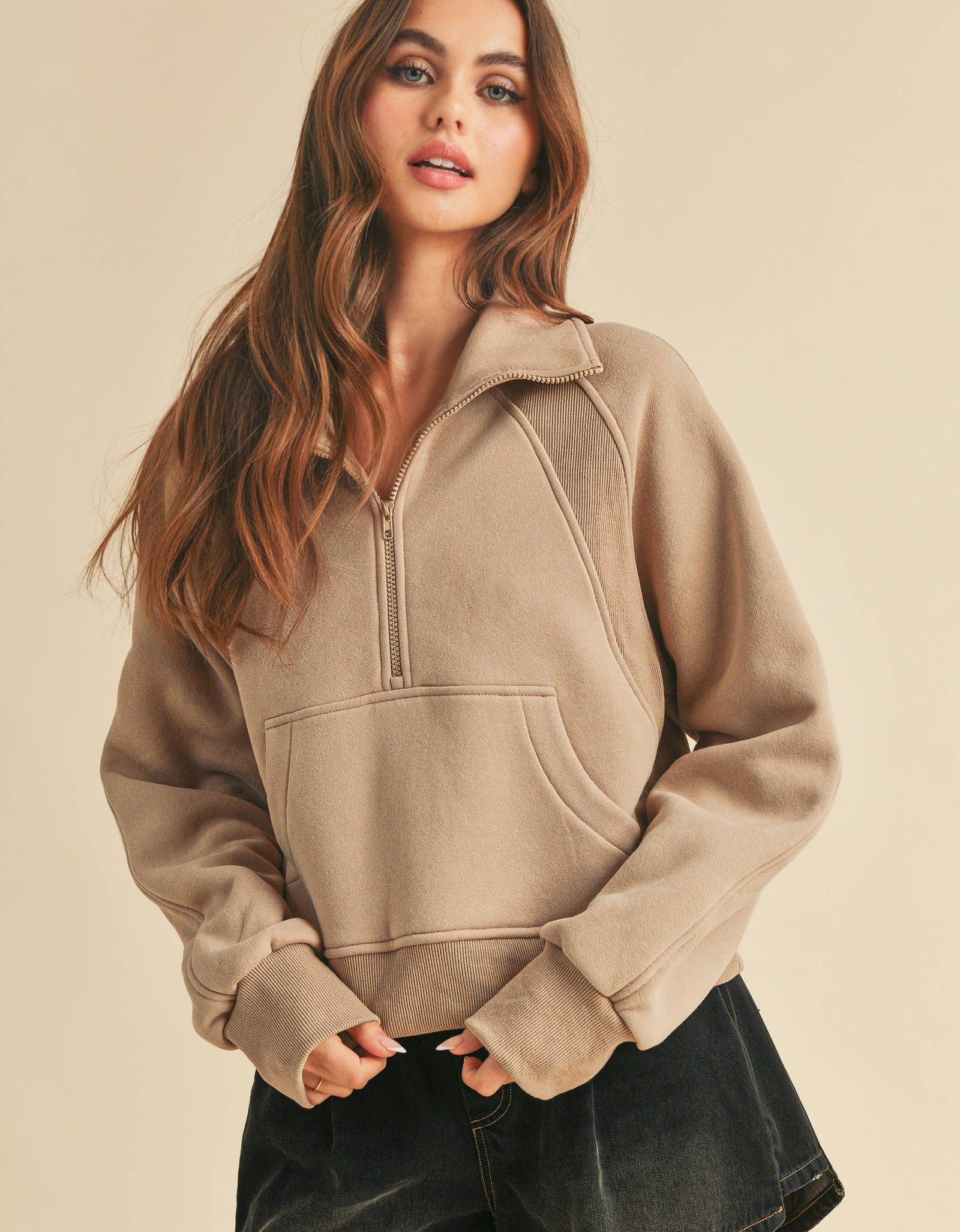 950CK Dove Funnel Neck Half Zip