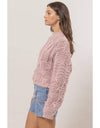 HF24F755-Chunky Cable Knit Sweater