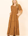 Fall In Love Smocked Flare Maxi Dress