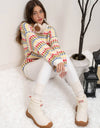 MULTICOLOR CREWNECK KNIT PULLOVER SWEATER