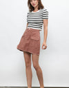 20211-Utility Corduroy Mini Skirt