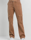 Taupe Straight Cargo Pants