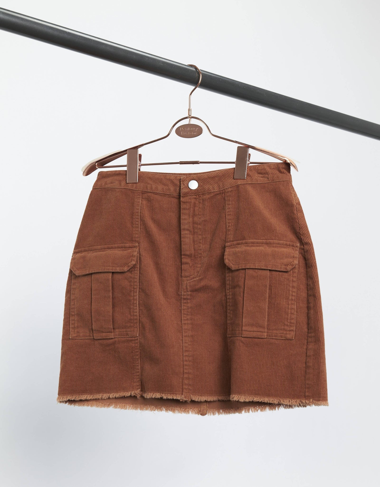 20211-Utility Corduroy Mini Skirt