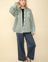 NT11775-Oversized Quilted Cozy Shacket Jacket