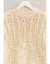 HF24F755-Chunky Cable Knit Sweater