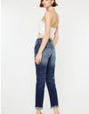 Kancan Mid Rise Slim Boyfriend Jean