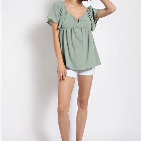 GiGio short sleeve babydoll top