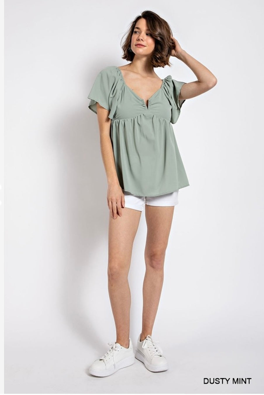 GiGio short sleeve babydoll top