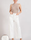 Soft washed wide leg pants