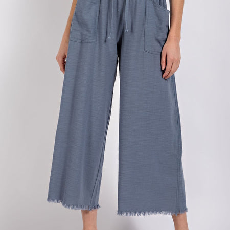 Frayed hem pant