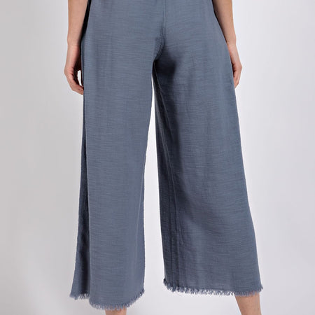 Frayed hem pant