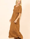 Fall In Love Smocked Flare Maxi Dress