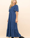 Fall In Love Smocked Flare Maxi Dress