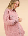 NT11775-Oversized Quilted Cozy Shacket Jacket