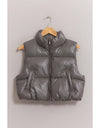 DZ24F568-Metallic Puffer Vest