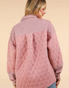 NT11775-Oversized Quilted Cozy Shacket Jacket