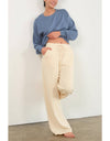 DZ24E895-HIGH-WAIST DRAWSTRING PANTS