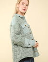 NT11775-Oversized Quilted Cozy Shacket Jacket