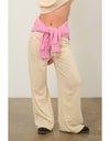 DZ24E895-HIGH-WAIST DRAWSTRING PANTS