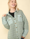 NT11775-Oversized Quilted Cozy Shacket Jacket