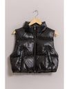 DZ24F568-Metallic Puffer Vest