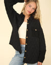 NT11775-Oversized Quilted Cozy Shacket Jacket